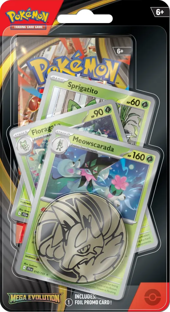 blister pokémon amélioré de la série Méga-Évolution (carte promo miascarade)