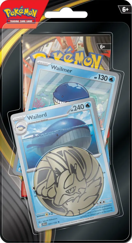 blister pokémon amélioré de la série Méga-Évolution (carte promo wailord)