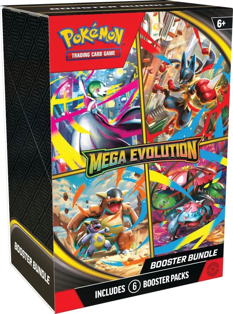 bundle de 6 boosters pokémon de la série Méga-Évolution