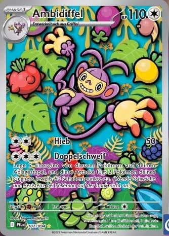 Carte Pokémon Capidextre AR ultra-rare provenant de la série ME02 : Flammes Fantasmagoriques
