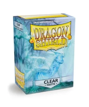 Paquet de 100 sleeves dragon shield transparent matte