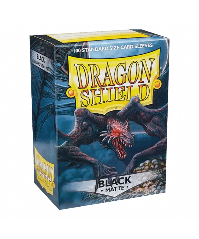 Paquet de 100 sleeves Dragon Shield Black Matte
