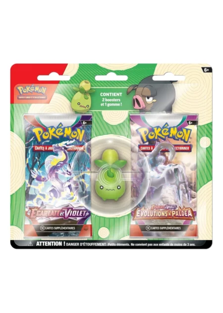 pokemon duopack rentrée des classes 2023 avec gomme olivini
