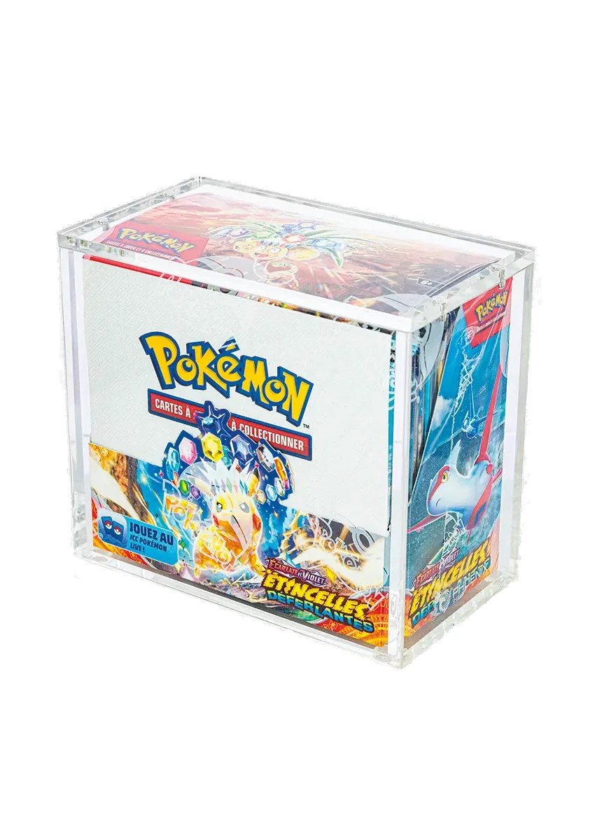 protection en plexiglass pour display pokémon de la marque phoenix shield