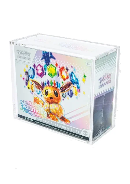 protection en plexiglass pour ETB pokémon de la marque phoenix shield