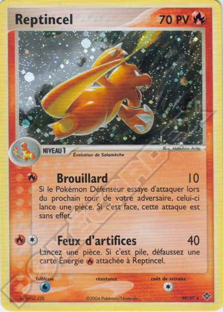 carte pokémon secrète reptincel de ex dragon