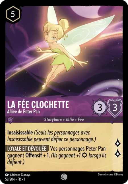 La Fée Clochette (Alliée de Peter Pan) 58/204