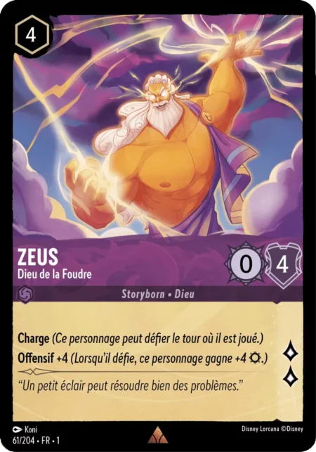 Zeus (Dieu de la Foudre) 61/204