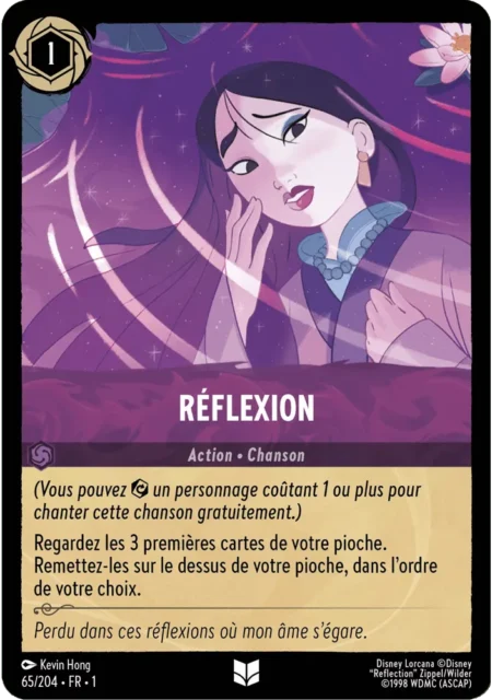 Réflexion (Action – Chanson) 65/204