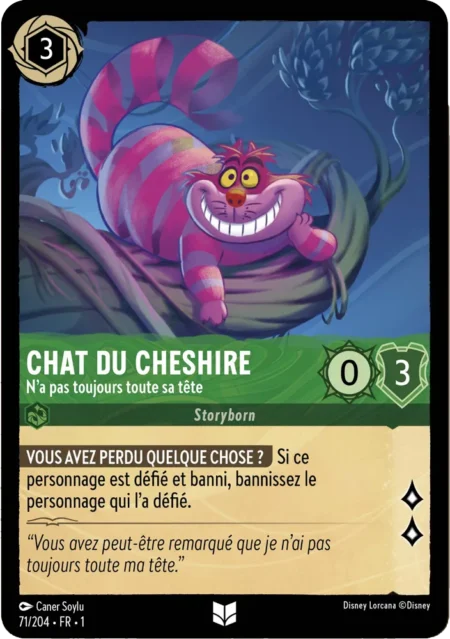 Chat du Cheshire (N’a pas toujours toute sa tête) 71/204