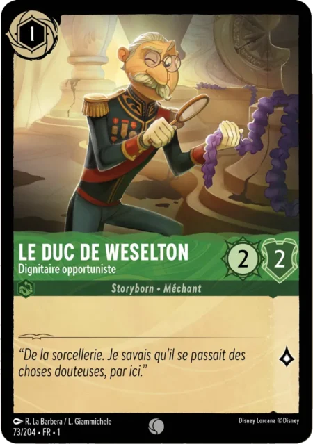 Le duc de Weselton (Dignitaire opportuniste) 73/204