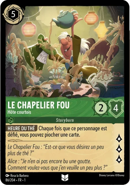 Chapelier Fou (Hôte courtois) 86/204