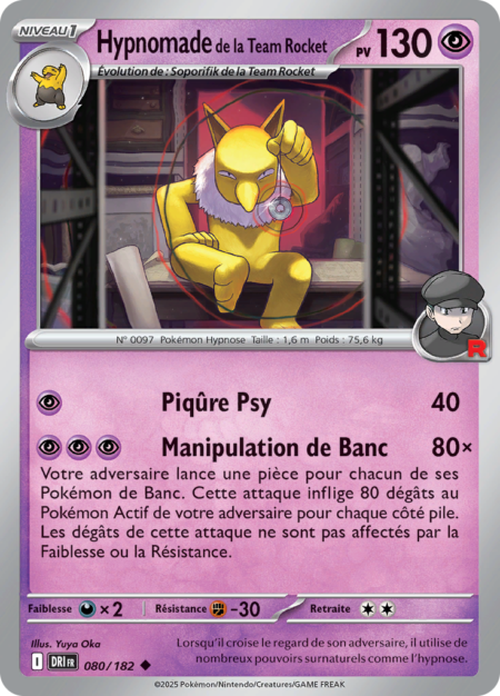 Hypnomade de la Team Rocket 080/182