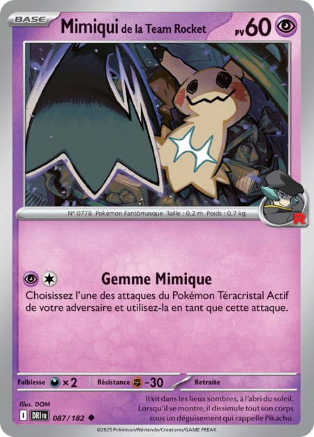 Mimiqui de la Team Rocket 087/182
