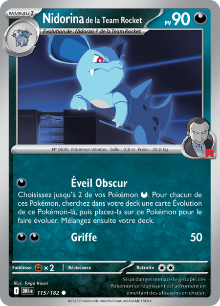 Nidorina de la Team Rocket 115/182