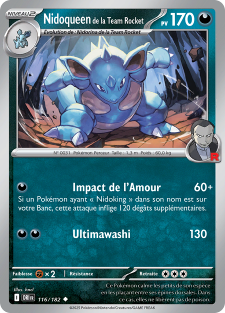 Nidoqueen de la Team Rocket 116/182