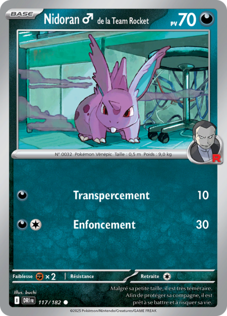 Nidoran♂ de la Team Rocket 117/182
