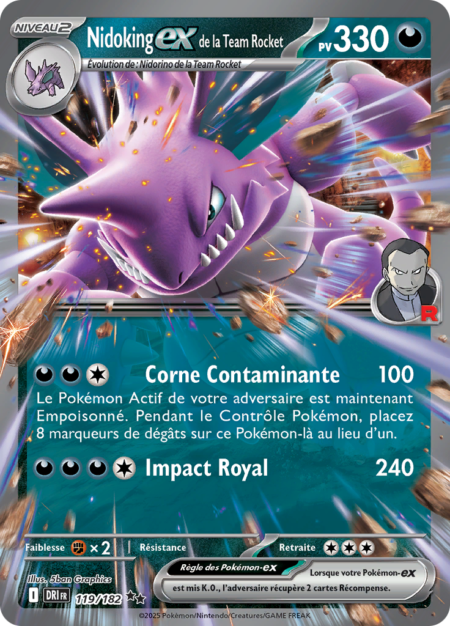 Nidoking de la Team Rocket 119/182