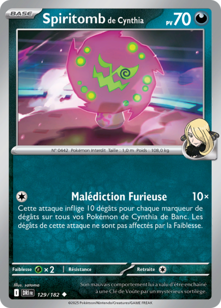 Spiritomb de Cynthia 129/182