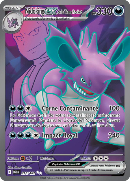Nidoking de la Team Rocket 216/182