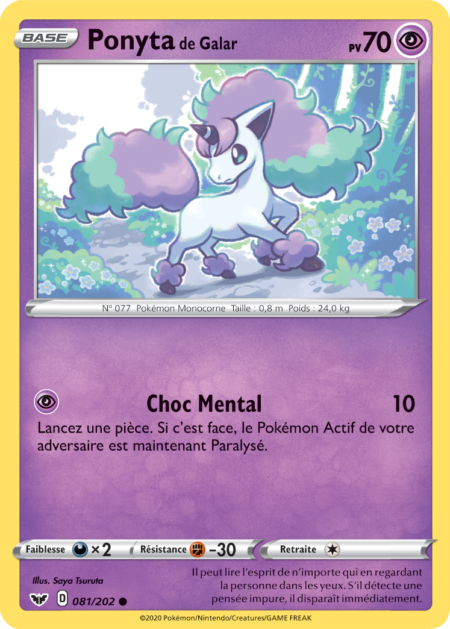 Ponyta de Galar 081/202