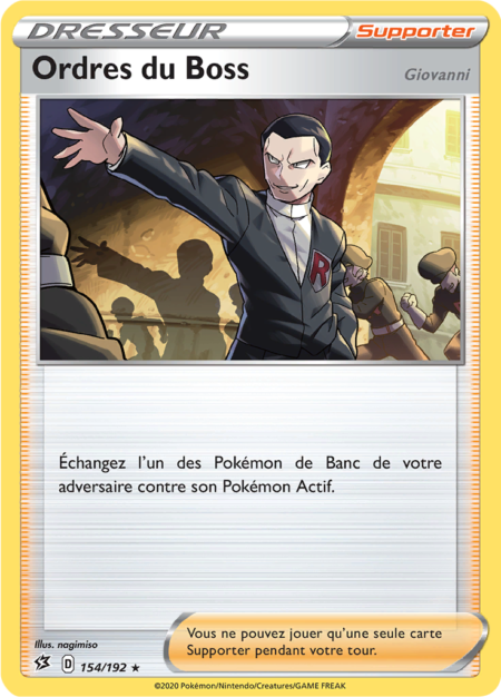 Ordres du Boss 154/192