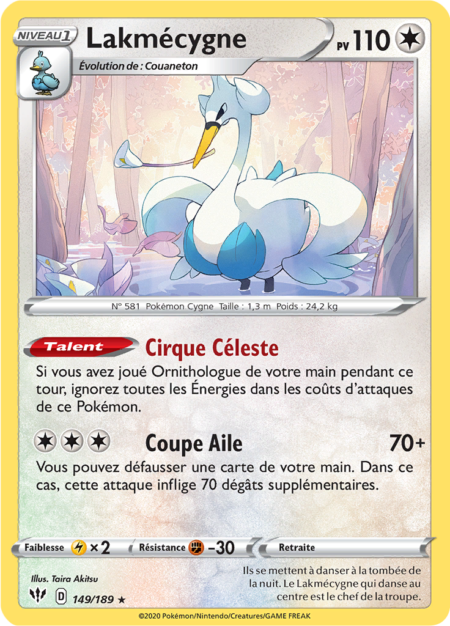 Lakmécygne 149/189