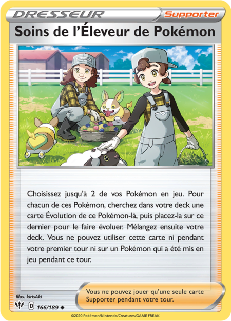 Soins de l'Éleveur de Pokémon 166/189