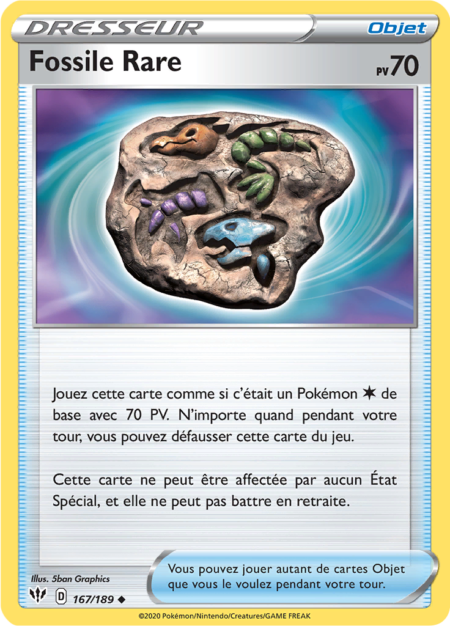 Fossile Rare 167/189