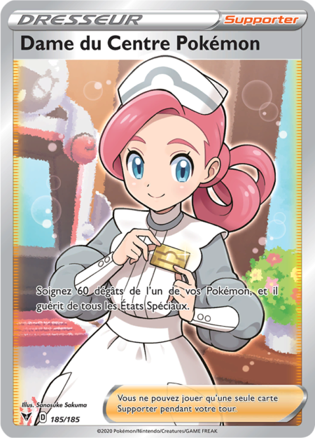 Dame du Centre Pokémon 185/185