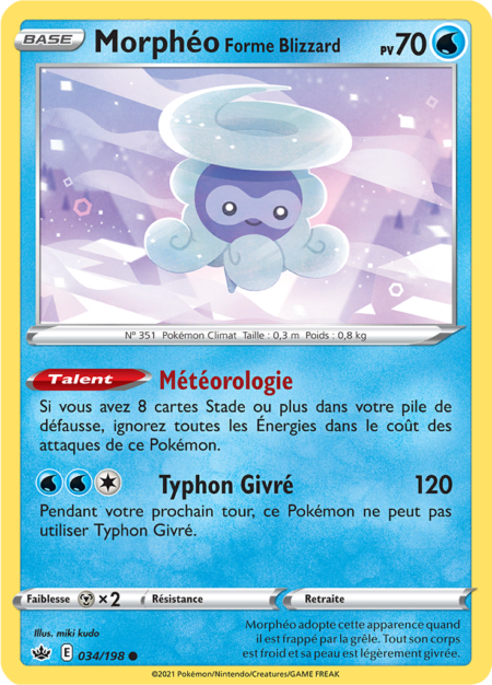 Morphéo Forme Blizzard 034/198