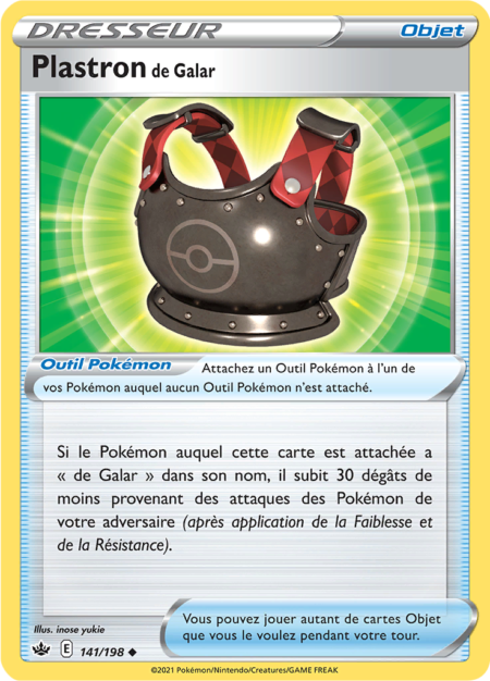 Plastron de Galar 141/198