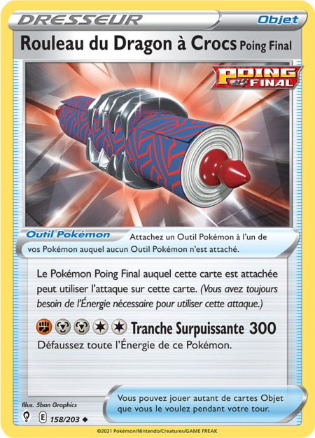 Rouleau du Dragon à Crocs Poing Final 158/203