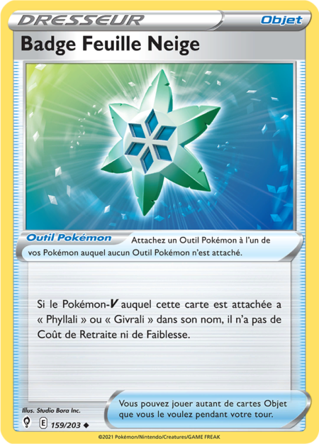 Badge Feuille Neige 159/203