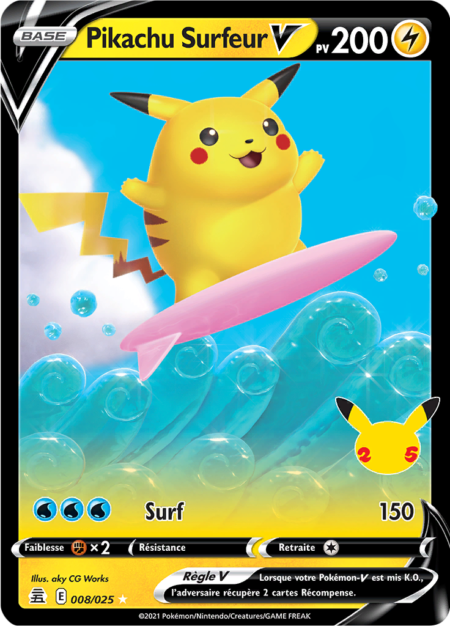 Pikachu Surfeur 008/025