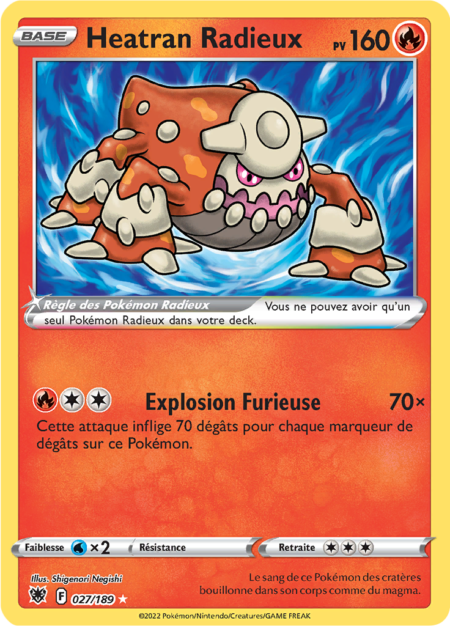 Heatran Radieux 027/189