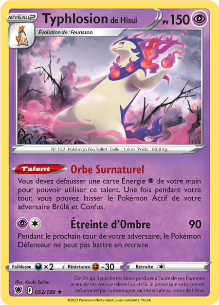 Typhlosion de Hisui 052/189