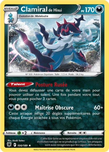 Clamiral de Hisui 100/189