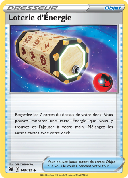 Loterie d'Énergie 140/189