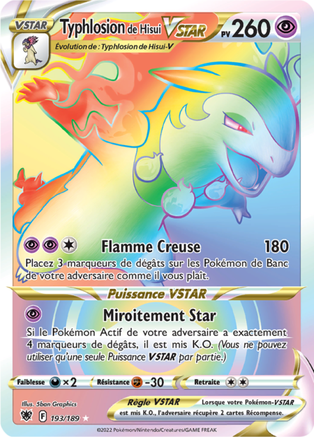 Typhlosion de Hisui 193/189