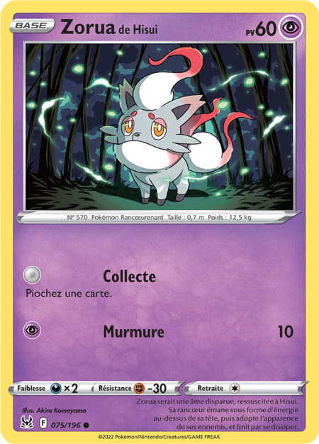 Zorua de Hisui 075/196