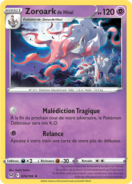 Zoroark de Hisui 076/196