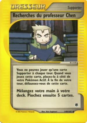 Recherches du professeur Chen 149/165