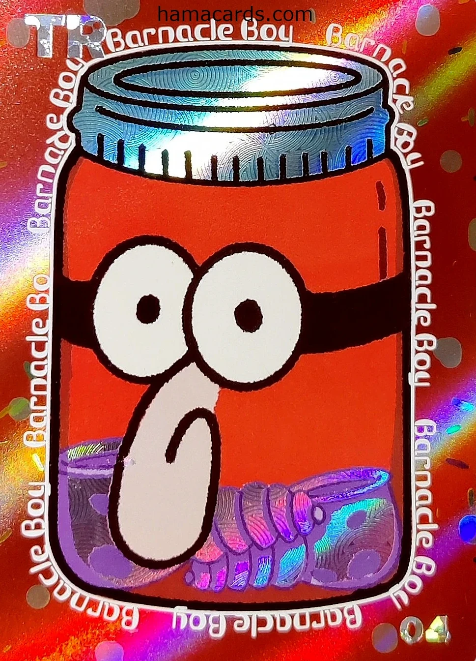 carte bob l'éponge TR Jar n°04 provenant de la display anniversaire série 2