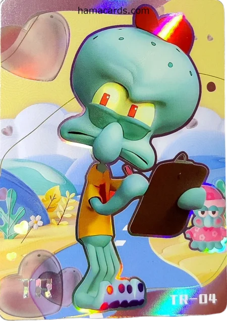 carte bob l'éponge TR chibi n°04 provenant de la display anniversaire série 2