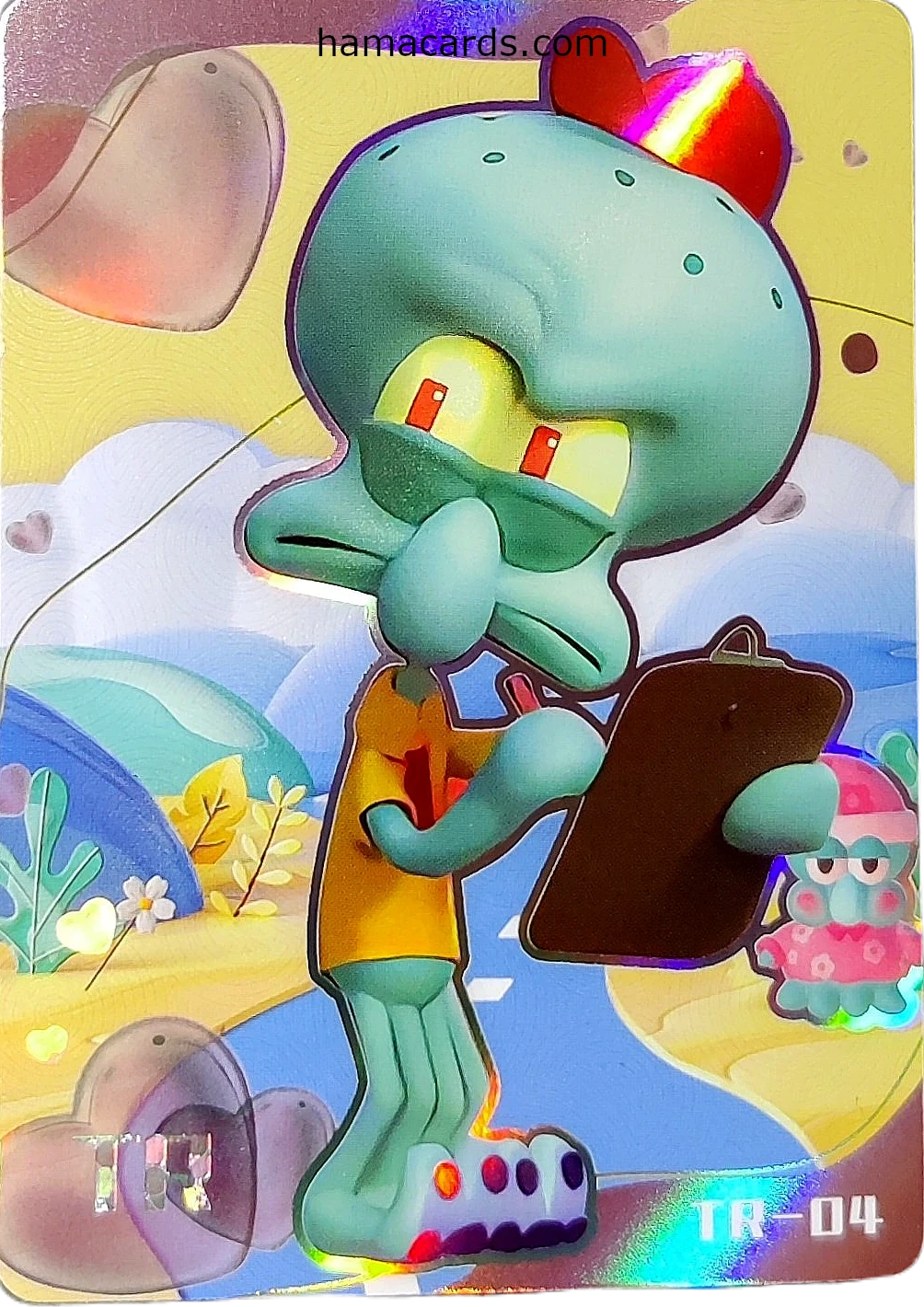 carte bob l'éponge TR chibi n°04 provenant de la display anniversaire série 2
