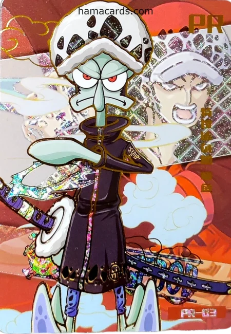 carte bob l'éponge PR One Piece n°03 provenant de la display anniversaire série 2