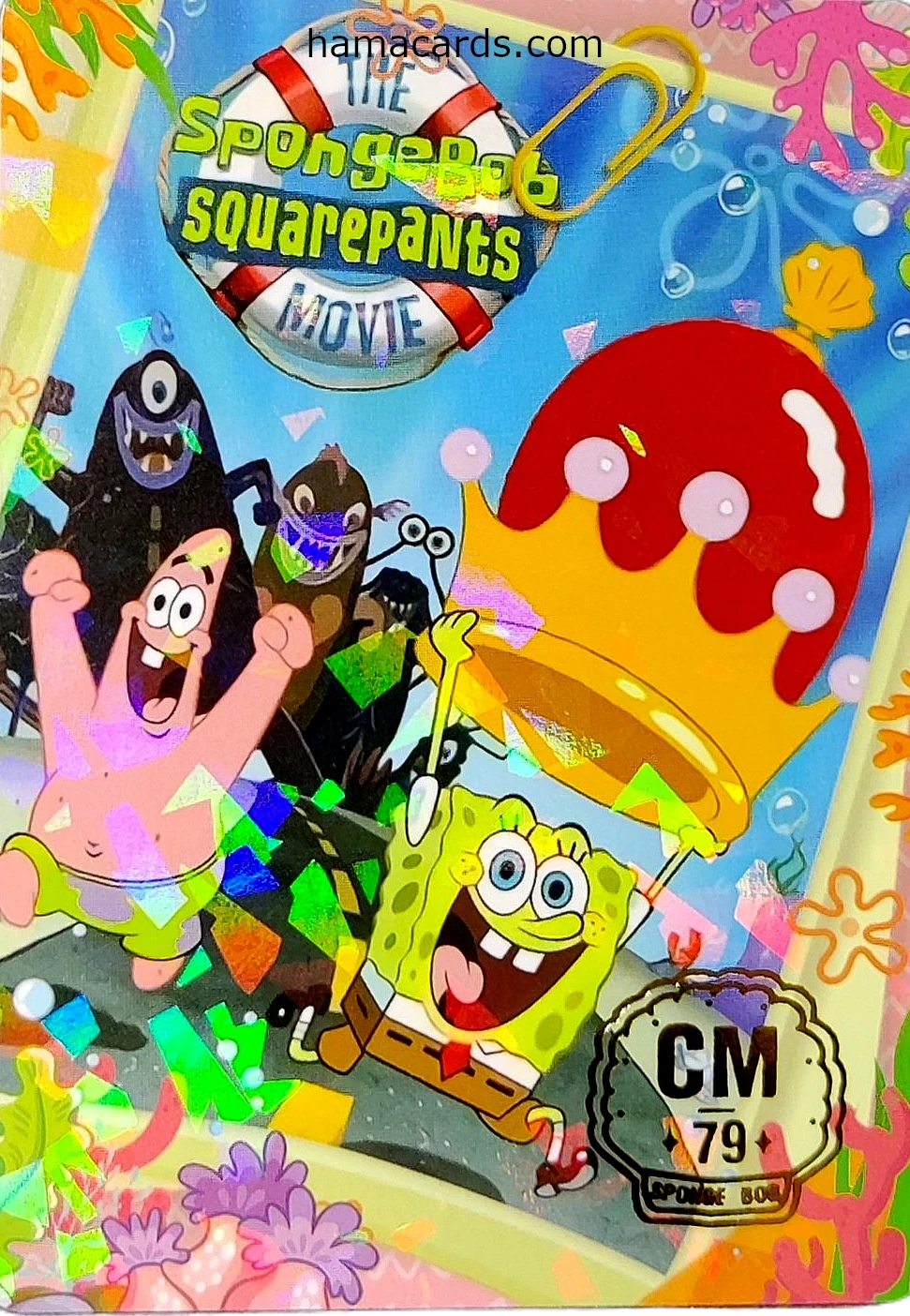 carte bob l'éponge comics n°79 provenant de la display anniversaire série 2