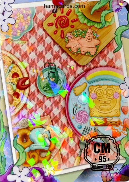 carte bob l'éponge comics n°95 provenant de la display anniversaire série 2
