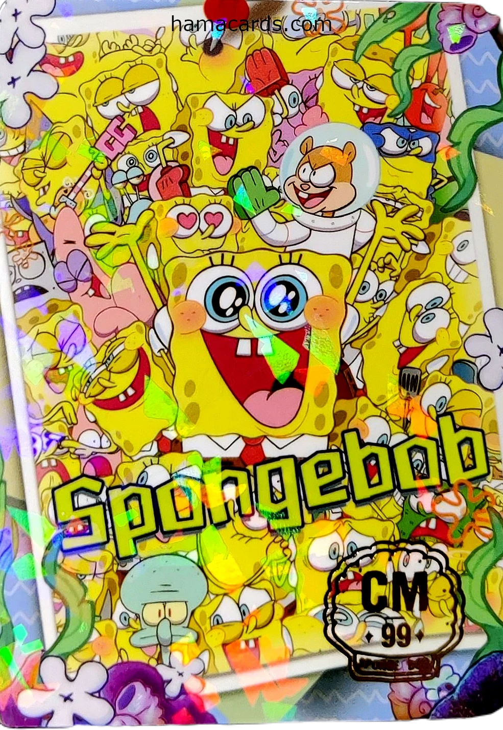 carte bob l'éponge comics n°99 provenant de la display anniversaire série 2